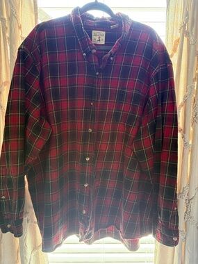 RedHead Red and Green Plaid Button-Down Shirt